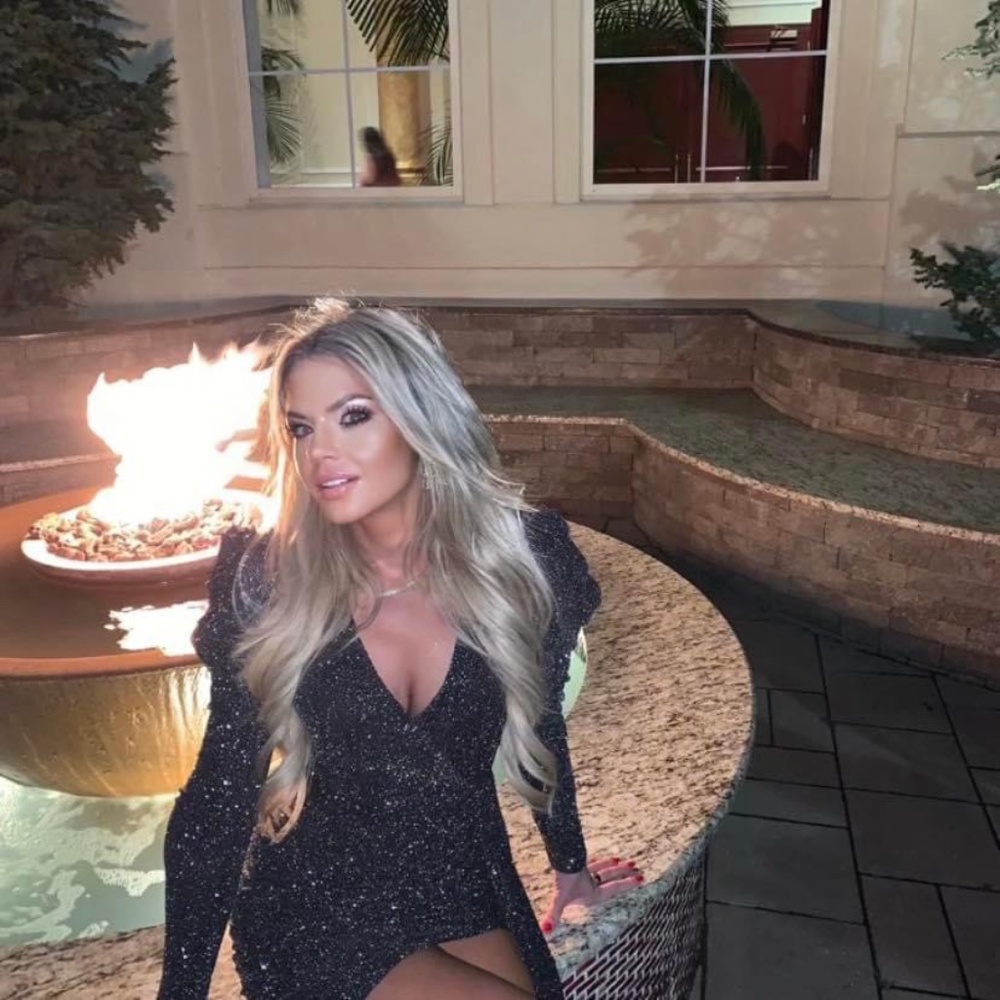 Black Sequined Wrap Mini Dress